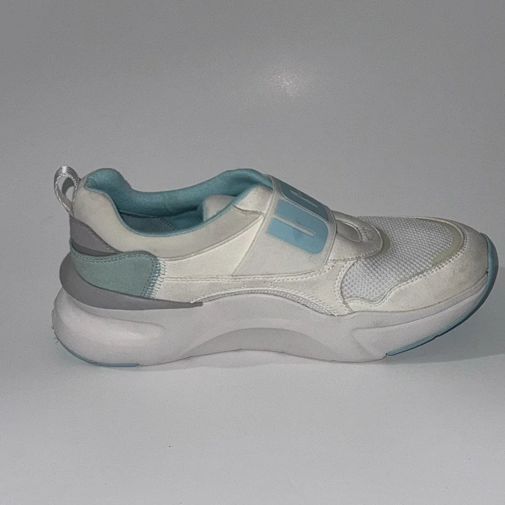 Women's UGG La Flex Sneakers Shoes White Sky Teal WMNS Size 7.5